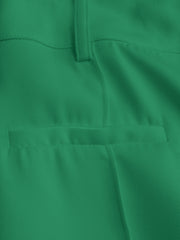 Solid Stitch Straight Leg Trousers