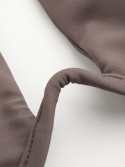 Solid Criss Cross Halter Underwire Bikini Set