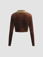 V-Neck Glitter Blouse