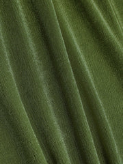 Solid One-Shoulder Midi Dress