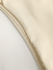 Solid O-Ring Front Tied Bikini Set