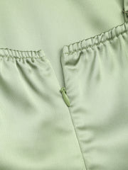 Asymmetrical Metallic Ruched Maxi Dress