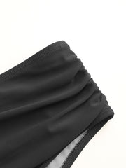 V-neck Tie Back Shaping Bikini Swimsuit