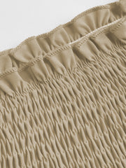 Shirred Ruffle Tiered Skort